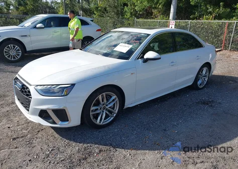 2022 Audi A4 Premium Plus 45 Tfsi S Line Quattro S Tronic from USA, damaged, VIN WAUEAAF45NN012090